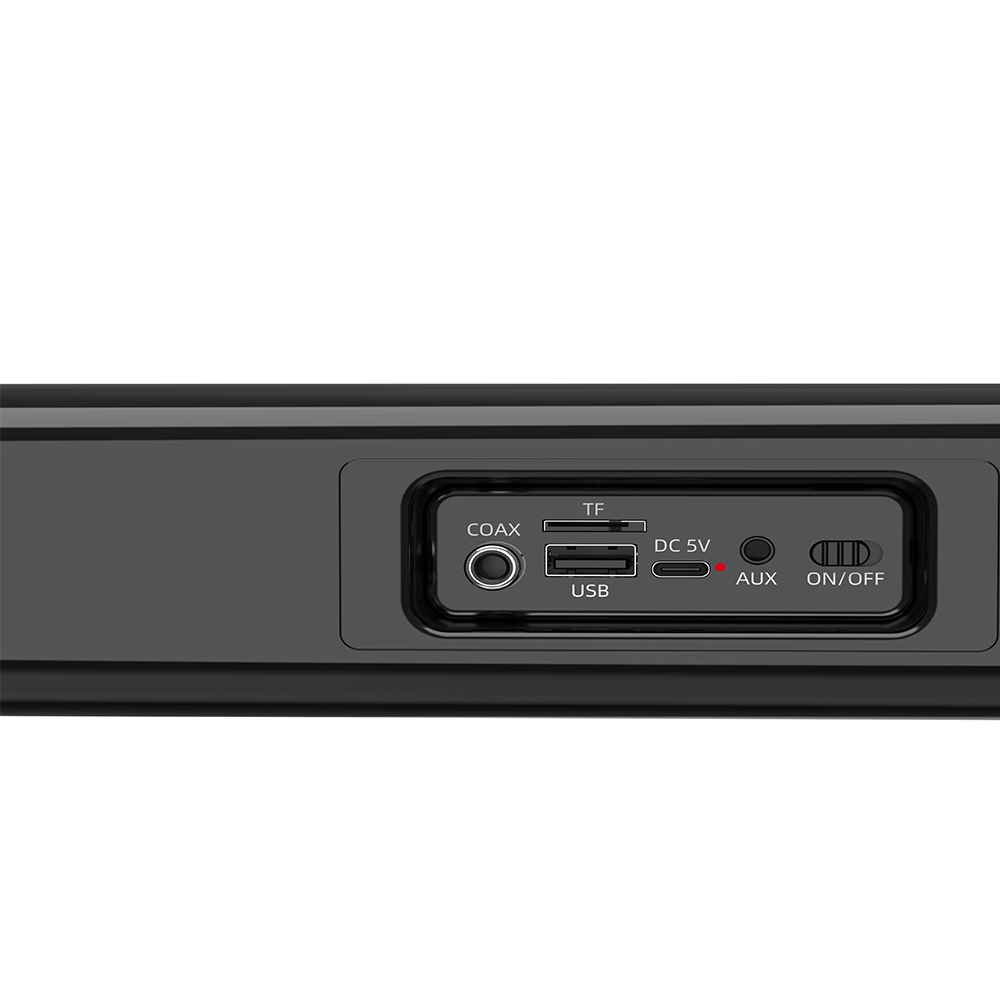 Multimedia Soundbar with Bluetooth 5.4, Wired/Wireless Desktop Speaker