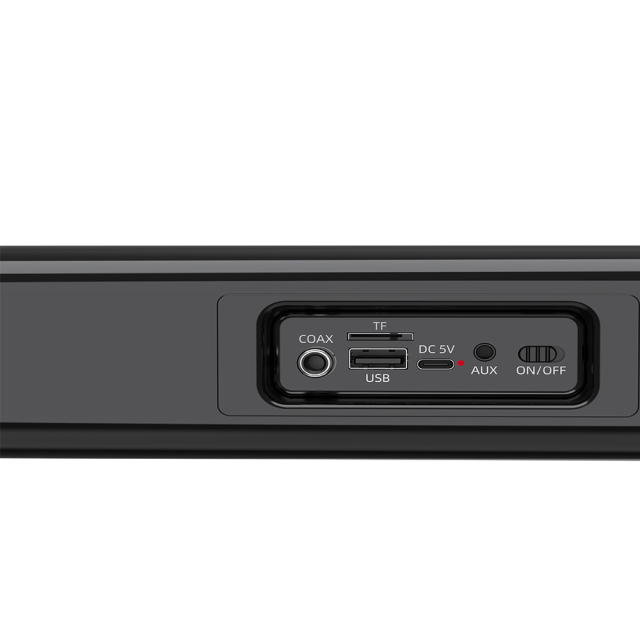 Multimedia Soundbar with Bluetooth 5.4, Wired/Wireless Desktop Speaker