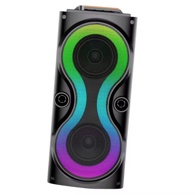 20W Portable Bluetooth Speaker with RGB Flame Light & Remote Control