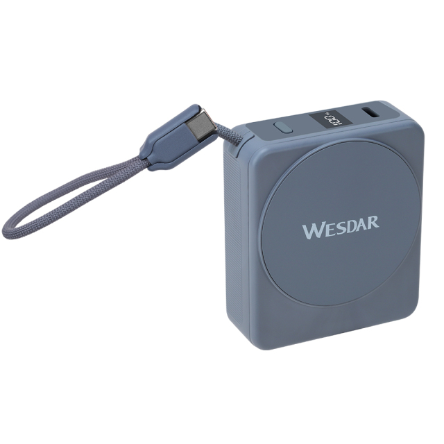 Small Orange Power Banks 10000mAh Fast Charging With Wireless Charging Function