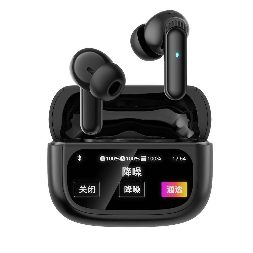 WESDAR Touchable Wireless BT 5.4 Earbuds with Digital Display Screen 5