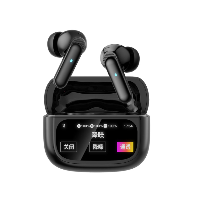 WESDAR Touchable Wireless BT 5.4 Earbuds with Digital Display Screen