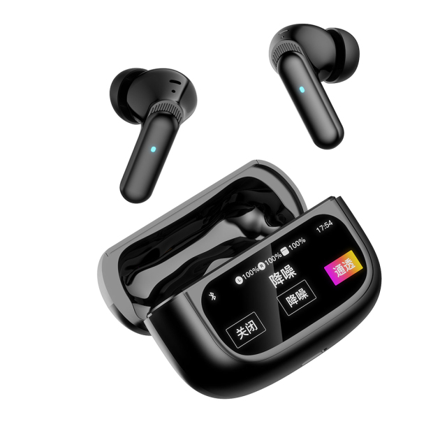 WESDAR Touchable Wireless BT 5.4 Earbuds with Digital Display Screen