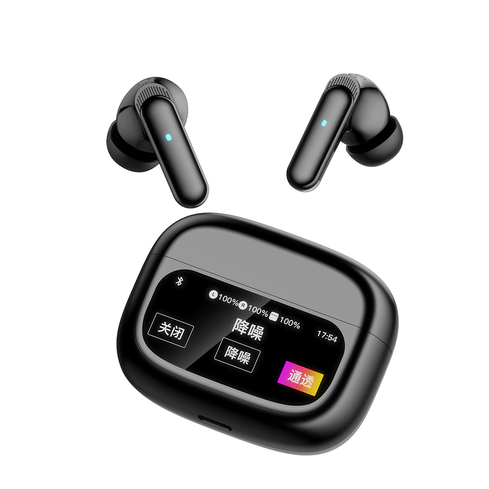 WESDAR Touchable Wireless BT 5.4 Earbuds with Digital Display Screen 4