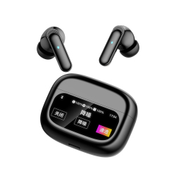 WESDAR Touchable Wireless BT 5.4 Earbuds with Digital Display Screen