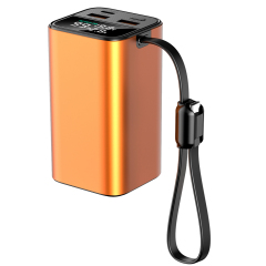 Portable Aluminum Alloy Power Station 20000mAh, 100W Laptop Power Bank