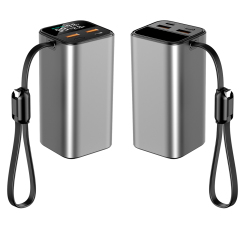 Portable Aluminum Alloy Power Station 20000mAh, 100W Laptop Power Bank