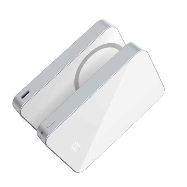 Metal+Explosion-proof Glass 10000mAh Magnetic Wireless Power Bank