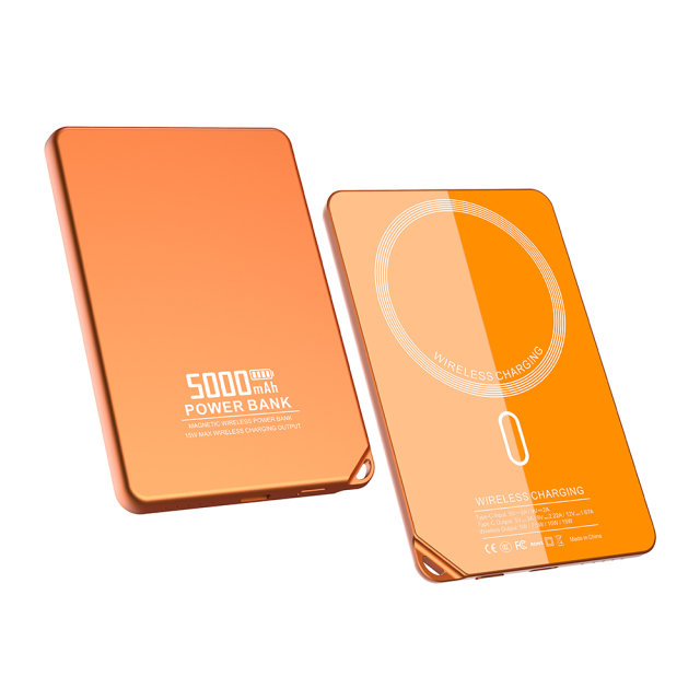 OBM 6.35mm Thickness Slim Magnetic Power Bank 5000mAh, 2 in 1,Charging