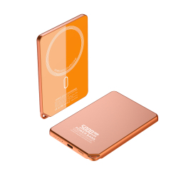 OBM 6.35mm Thickness Slim Magnetic Power Bank 5000mAh, 2 in 1,Charging