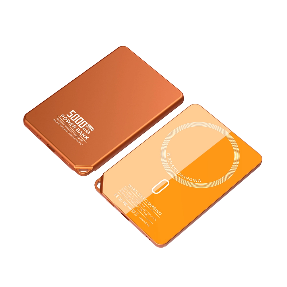 OBM Ultra Slim Magnetic Power Bank 5000mAh 2 in 1 Charging 5