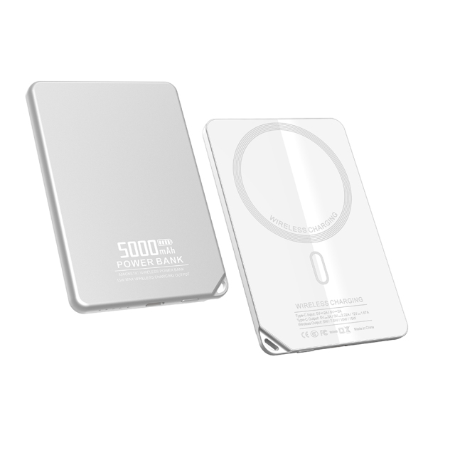 OBM 6.35mm Thickness Slim Magnetic Power Bank 5000mAh, 2 in 1,Charging