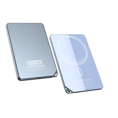 OBM 6.35mm Thickness Slim Magnetic Power Bank 5000mAh, 2 in 1,Charging