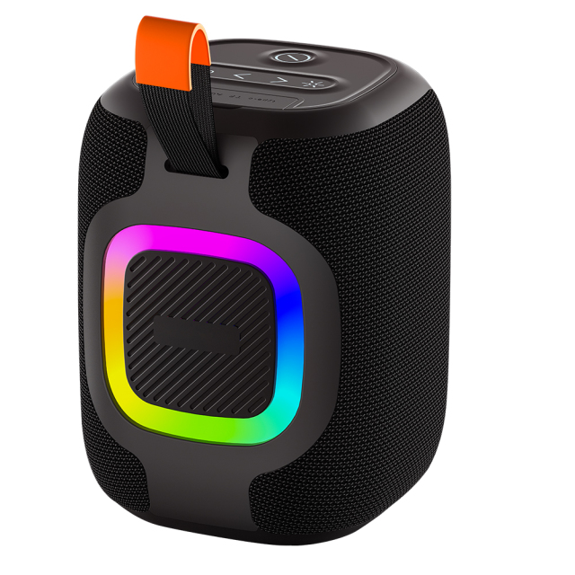 Wireless BT 5.3 Speaker IPX6 Waterproof with RGB Light,Bass Sound