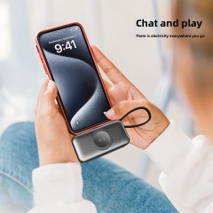 Portable 5000mAh Power Bank, PD 20W Fast Charging