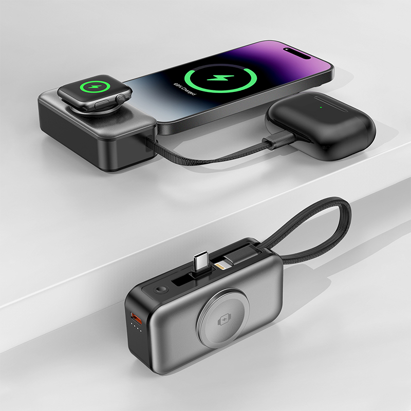 Portable 5000mAh Power Bank, PD 20W Fast Charging