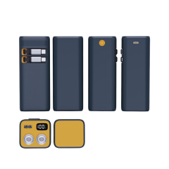 20000mAh Power Bank with Dual Retractable Cables, 22.5W Fast Charging