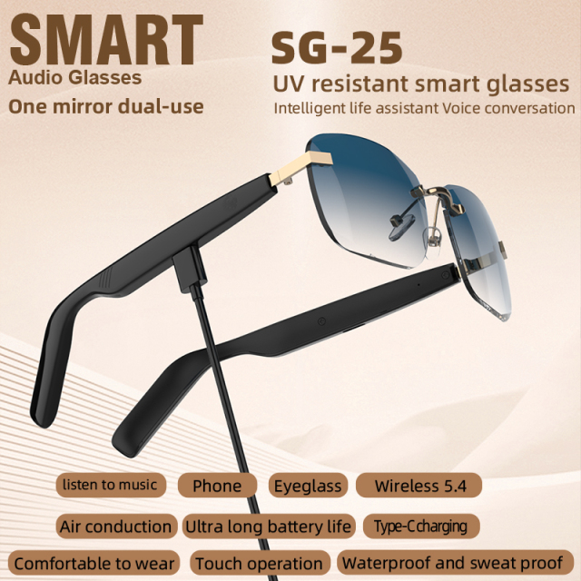 WESDAR BT 5.4 Smart Sunglasses | UV-Proof IPX4 | Music & Calls | Travel Essential