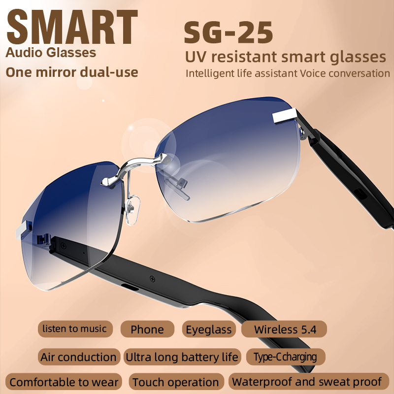 WESDAR BT 5.4 Smart Sunglasses | UV-Proof IPX4 | Music & Calls | Travel Essential