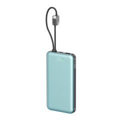Portable 10000mAh Power Bank, Detachable Battery, 22.5W Fast Charging,Hidden Display