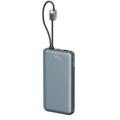 Portable 10000mAh Power Bank, Detachable Battery, 22.5W Fast Charging,Hidden Display