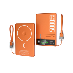Portable 3-in-1 Magnetic Wireless Power Bank 5000mAh