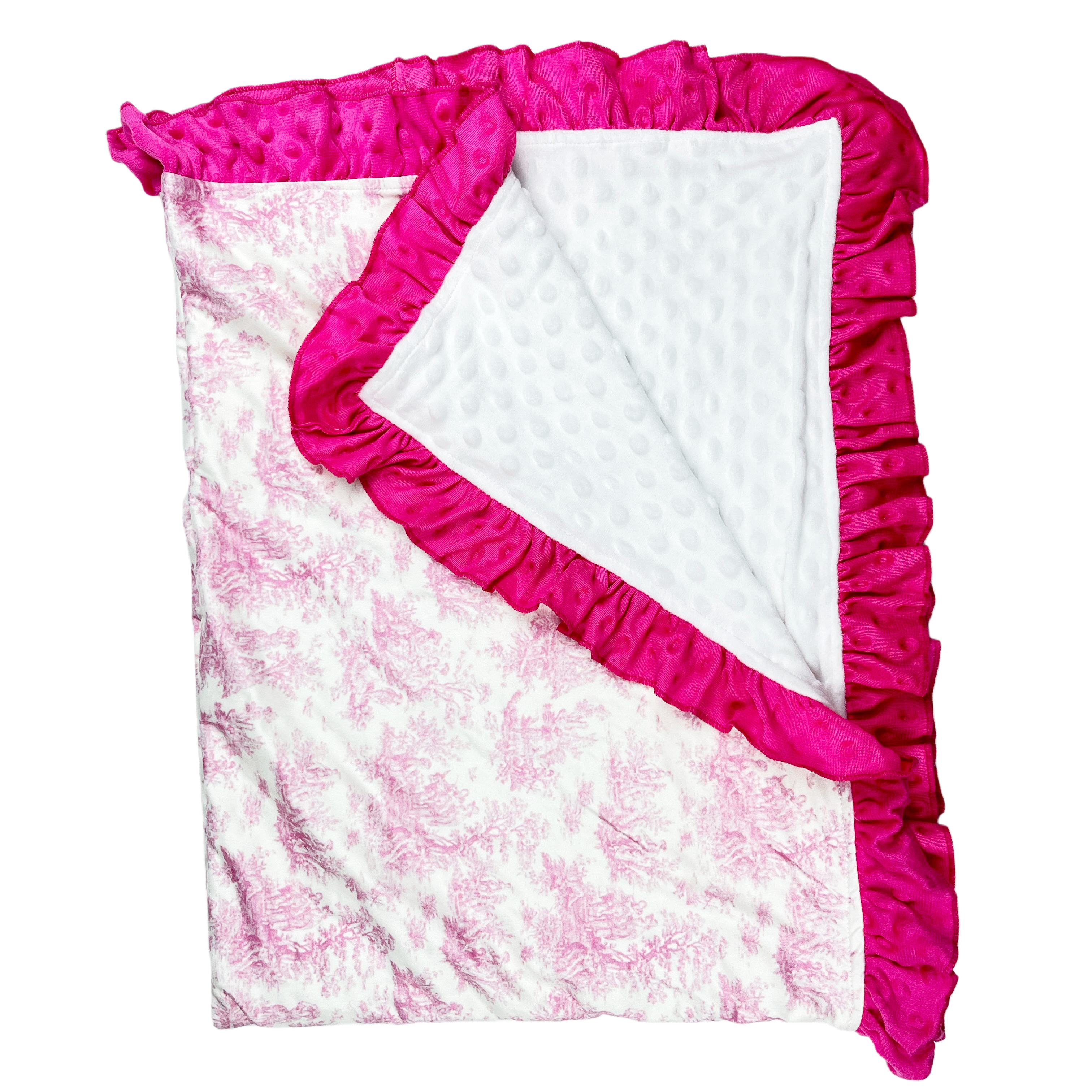 Custom  Dsign Infants Bed Blankets With Lace