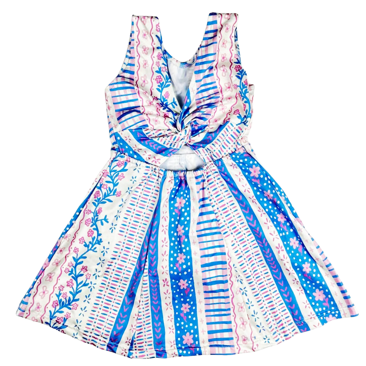 Flower Floral Print Little Girl Shorts Outfits Skirt Shorts Set Cute Sister Clothes