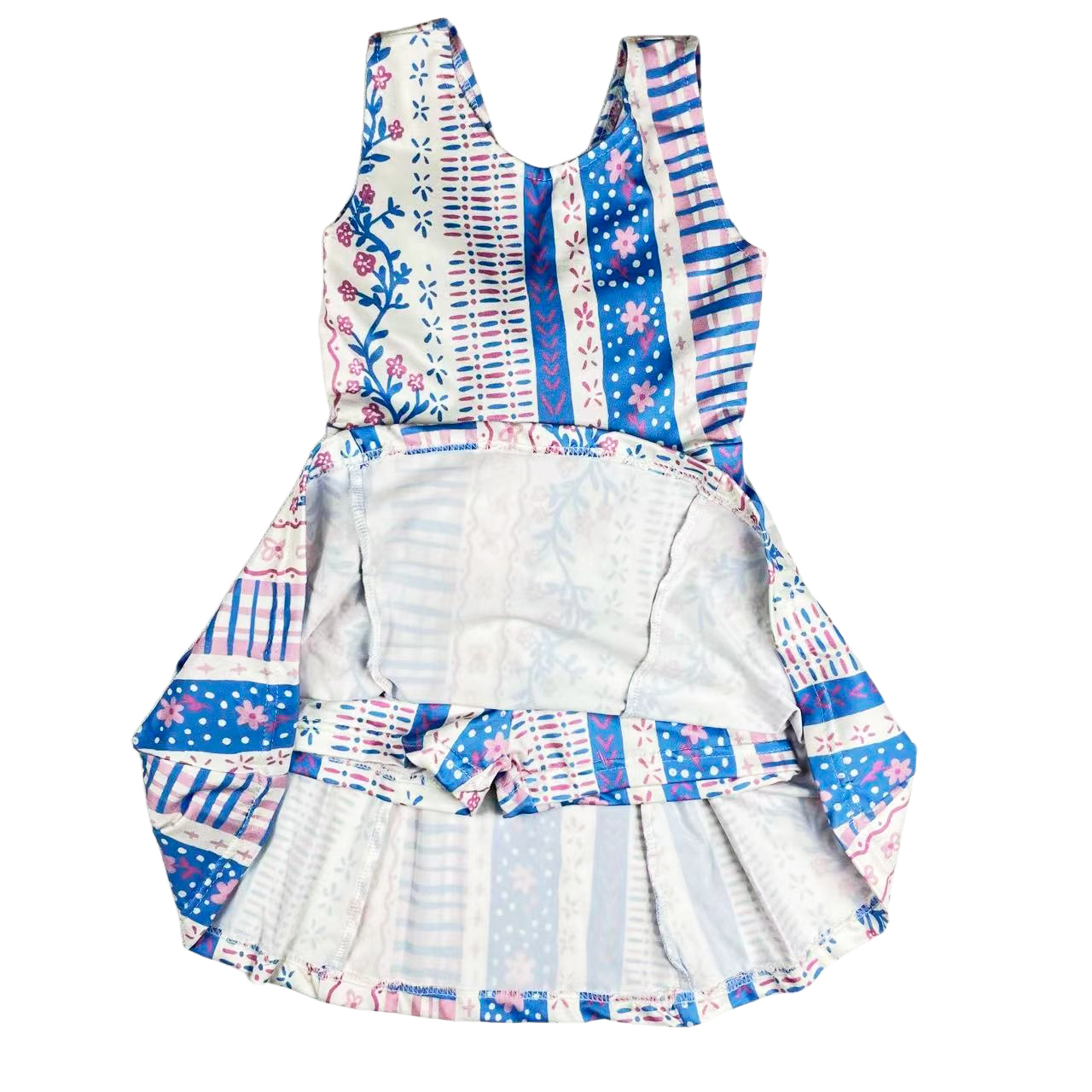 Flower Floral Print Little Girl Shorts Outfits Skirt Shorts Set Cute Sister Clothes