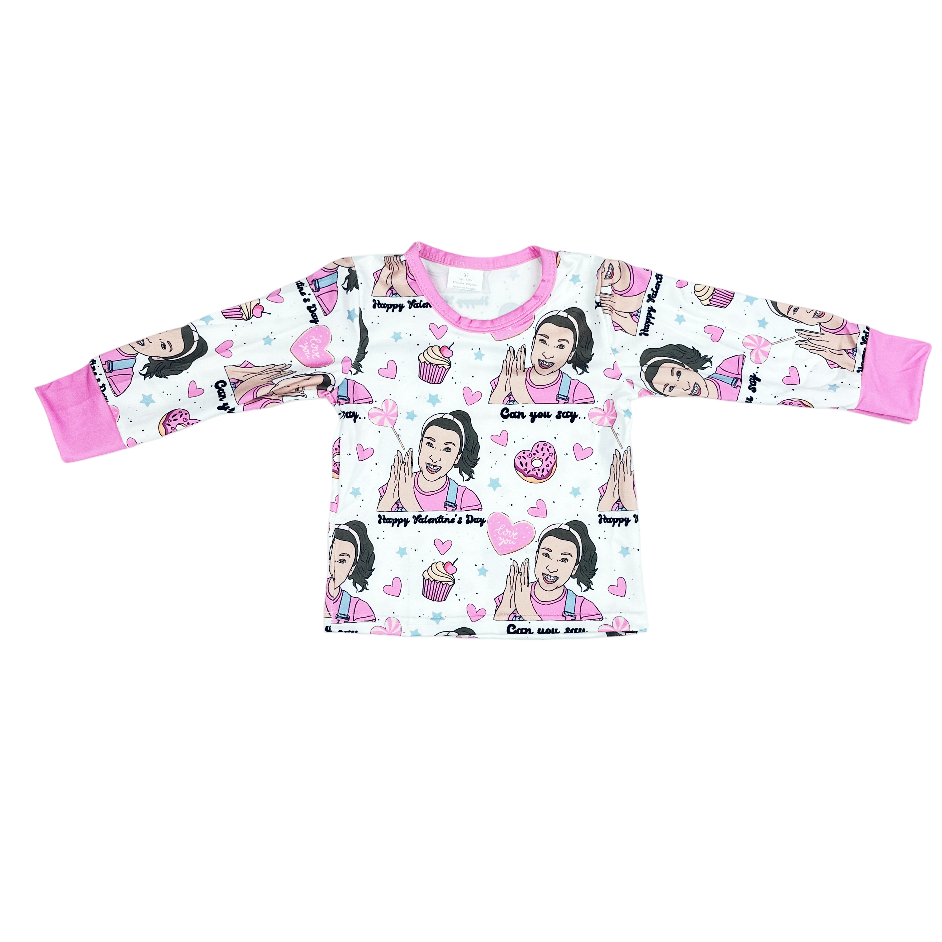 Long Sleeved Casual Set Mom Print Spring Autumn Two-Piece Set