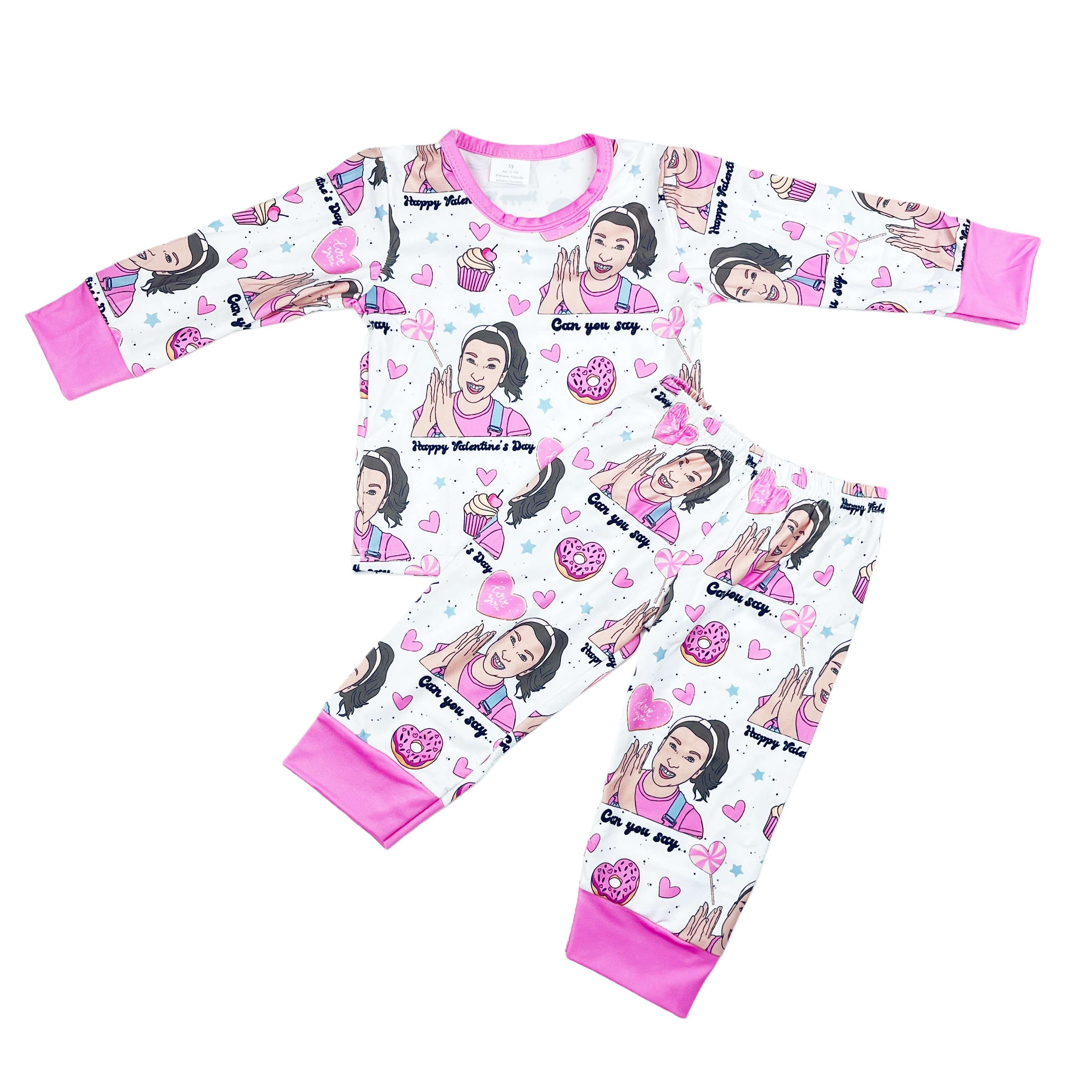 Long Sleeved Casual Set Mom Print Spring Autumn Two-Piece Set