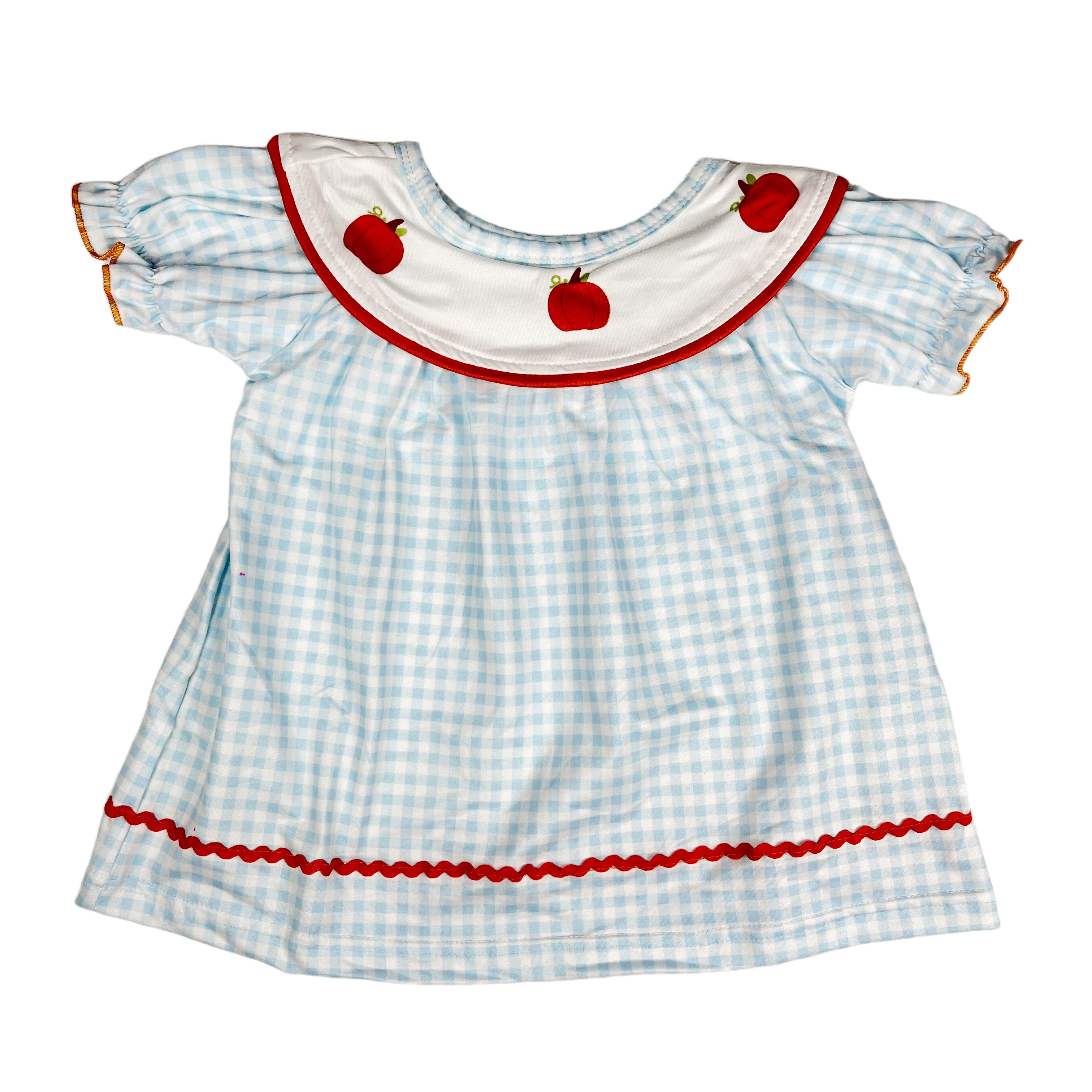 Baby sister Clothes Smocked Children Clothing Summer Boutique Apple Printed Kids Dresses for Girls
