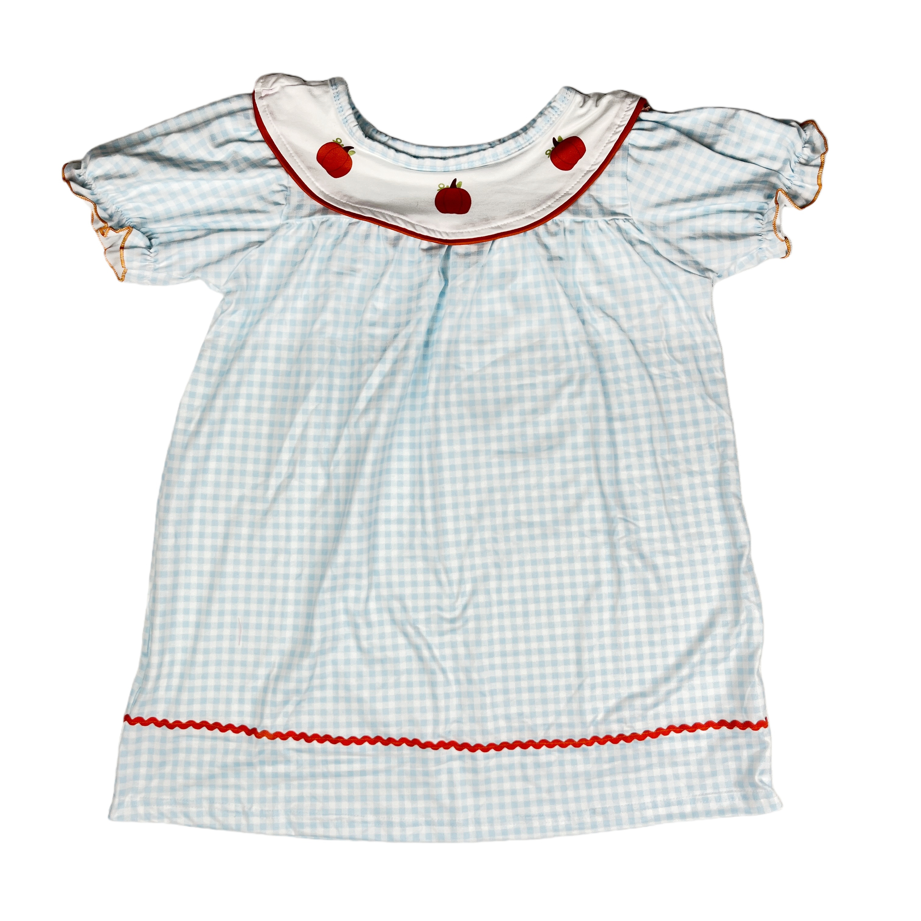 Baby sister Clothes Smocked Children Clothing Summer Boutique Apple Printed Kids Dresses for Girls