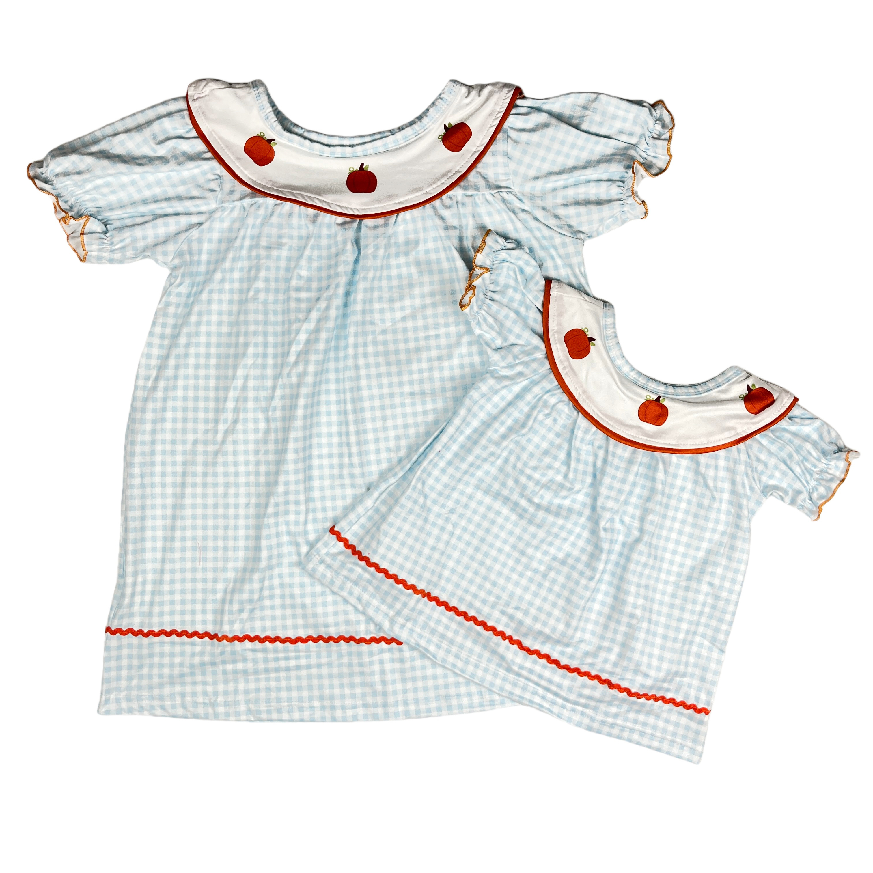 Baby sister Clothes Smocked Children Clothing Summer Boutique Apple Printed Kids Dresses for Girls