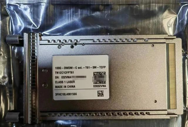 TN12C1CFPT61 OptiX OSN9800 SFP 100G-DWDM-C ext.-T61-SM-TCFP Optical Transceiver Modules 03032VNA