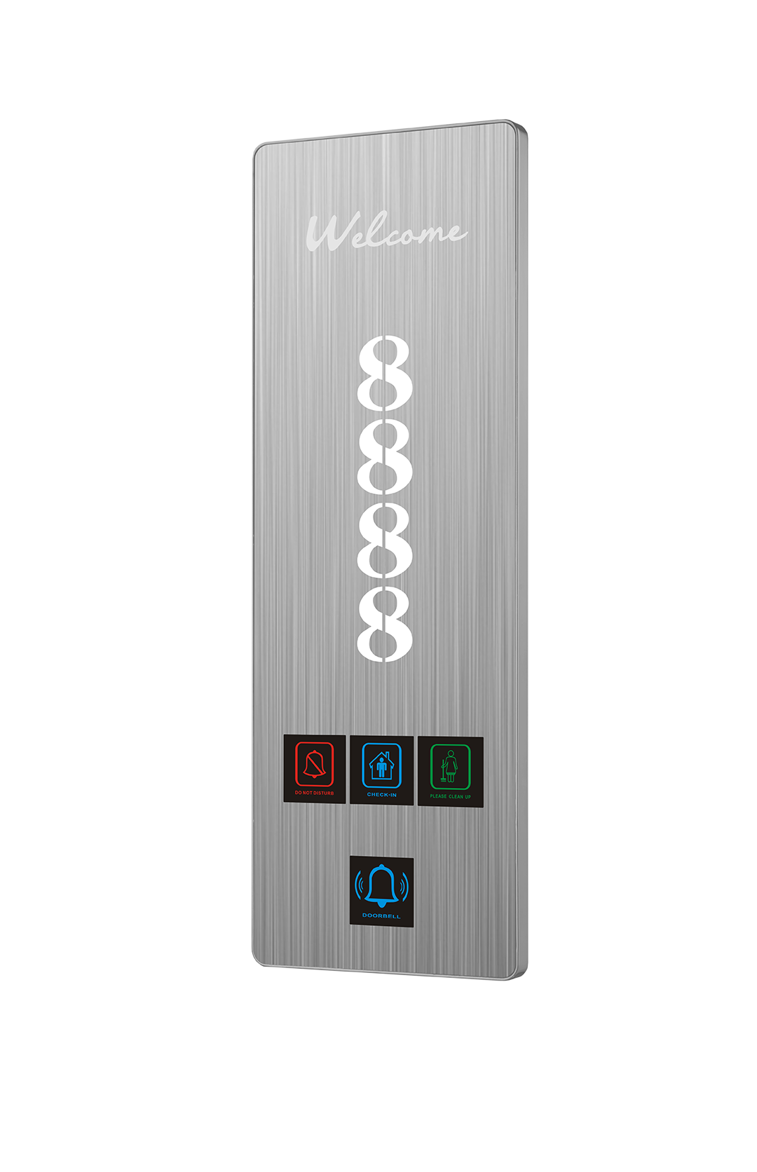 Sistem Bel Pintu DND Hotel Greentech, Panel Bel Pintu, Pelat Pintu Hotel
