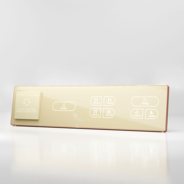 Inteligentny przełącznik ścienny retro z panelem dotykowym, gniazdka elektryczne, 4 połączone przełączniki