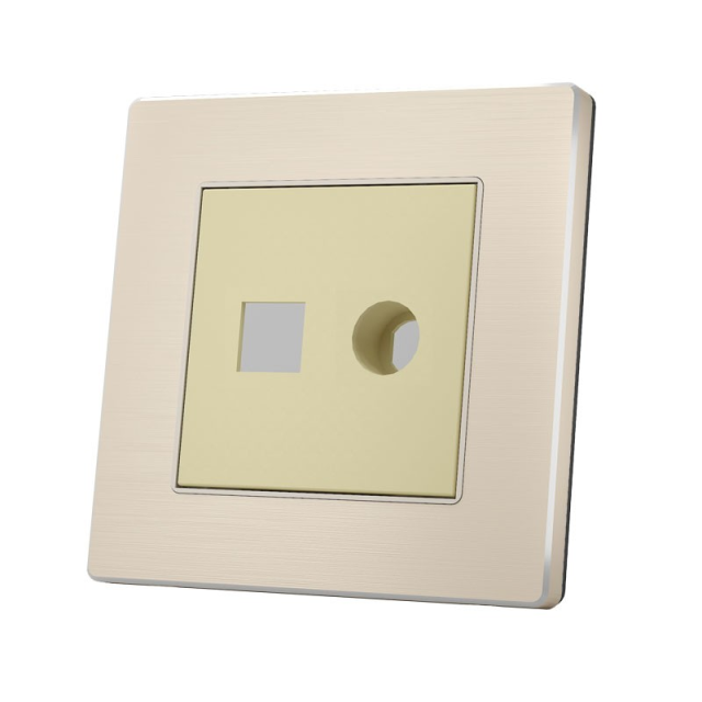 Saklar Hotel Tahan Air, Soket Universal, Bahan Kaca untuk Telepon/TV/Internet,Saklar Hotel Universal Tahan Air Dual USB dengan Tegangan Maksimum 250 Volt, Bahan Kaca, untuk Telepon/TV/Internet, Level IP66, Hemat Daya, Soket Universal untuk Telepon/TV/Internet,greentech