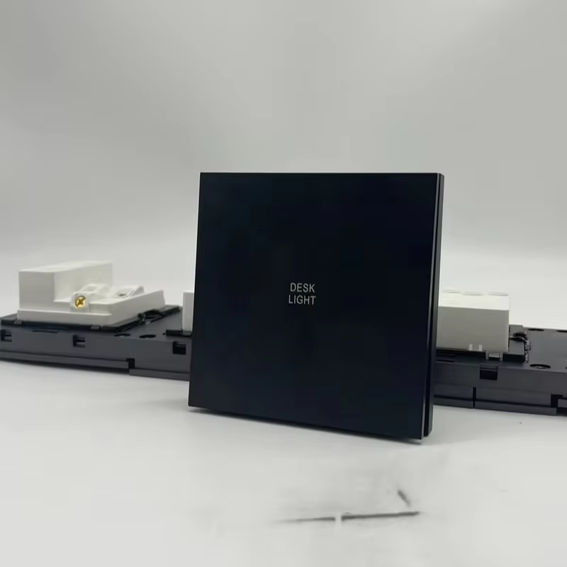 สวิตช์ไฟติดผนังแบบขั้วเดี่ยวสุดหรู สำหรับบ้าน 110v/240v 10A วัสดุ PC