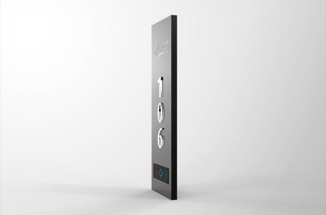 Customized Stainless Steel Acrylic Electronic Digital Doorplate for Hotels - Model KF601,Customized Stainless Steel Acrylic Electronic Digital Doorplate for Hotels - Model KF601,greentech