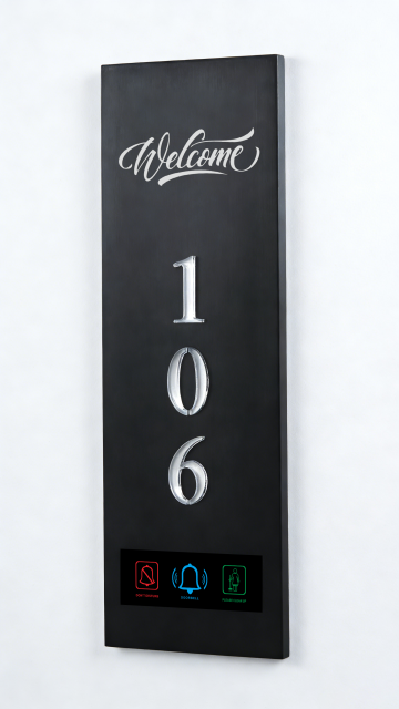 Customized Stainless Steel Acrylic Electronic Digital Doorplate for Hotels - Model KF601,Customized Stainless Steel Acrylic Electronic Digital Doorplate for Hotels - Model KF601,greentech