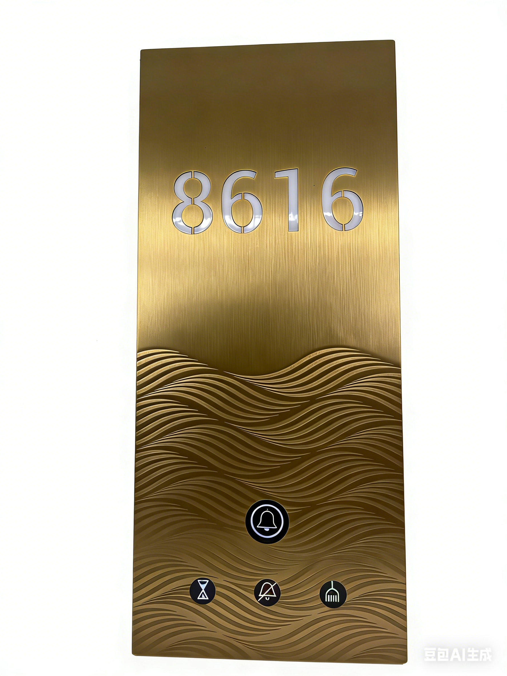 Customized Stainless Steel Acrylic Electronic Digital Doorplate for Hotels - Model DZ406