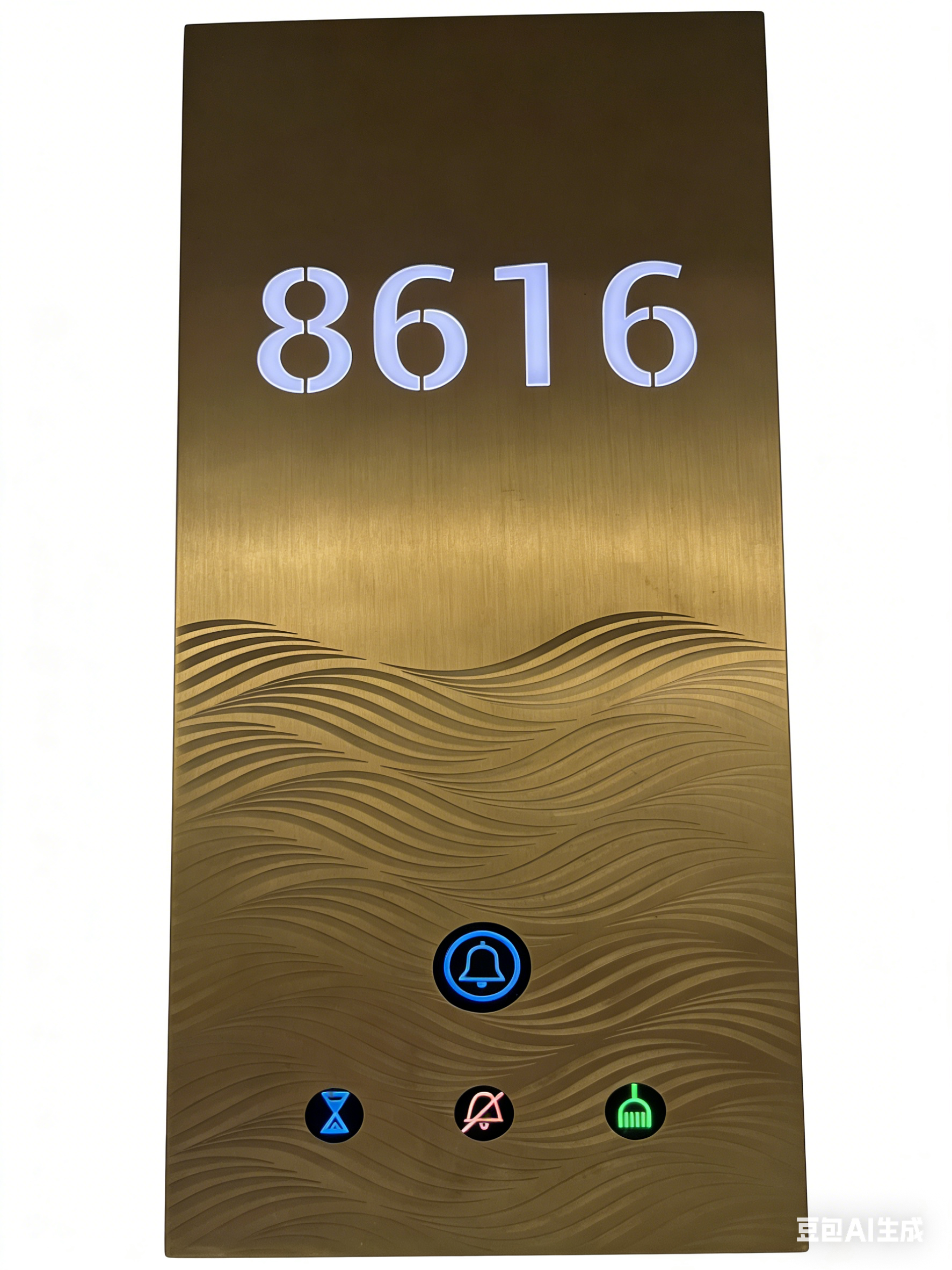 Customized Stainless Steel Acrylic Electronic Digital Doorplate for Hotels - Model DZ406