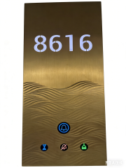 Customized Stainless Steel Acrylic Electronic Digital Doorplate for Hotels - Model DZ406