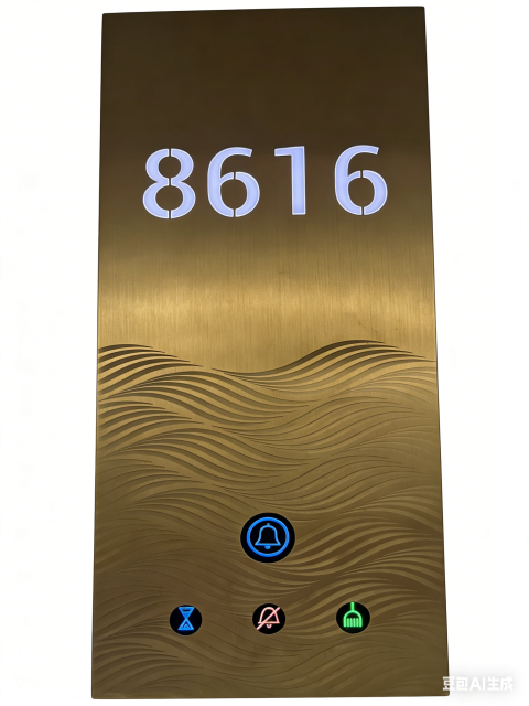 Customized Stainless Steel Acrylic Electronic Digital Doorplate for Hotels - Model DZ406