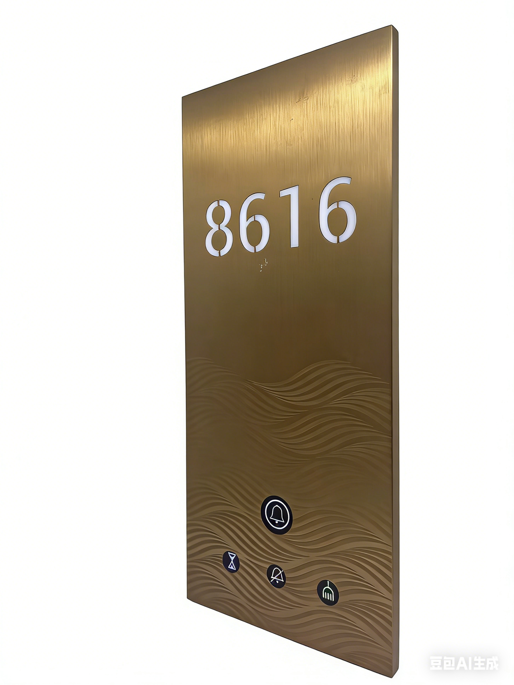 Customized Stainless Steel Acrylic Electronic Digital Doorplate for Hotels - Model DZ406