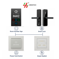 Hotel Room Number Door Plate + RFID Hotel Door Lock, Smart Hotel Door Access Control System,Hotel Room Number Door Plate + RFID Hotel Door Lock, Smart Hotel Door Access Control System,greentech