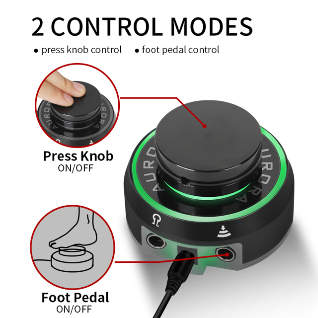 Aurora Tattoo Power Supply Portable Permanent Makeup Tattoo Machine With Power Adapter For Coil & Rotary Tattoo Machines