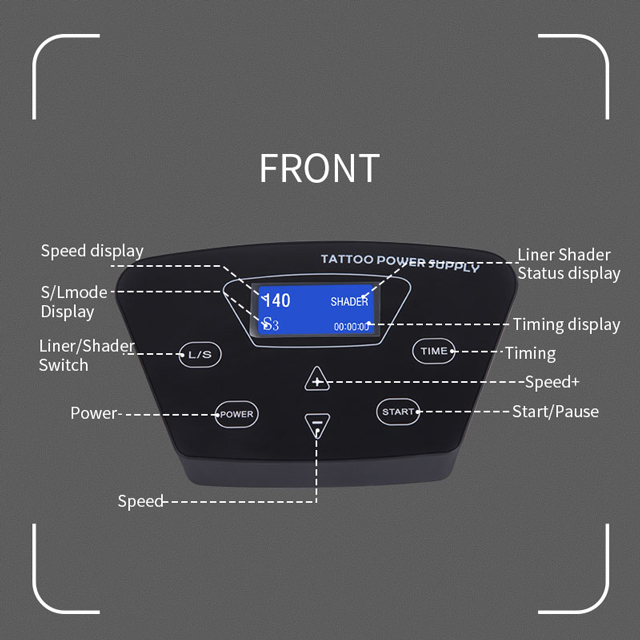 P300 Digital Tattoo Power Supply Professional LCD Display Tattoo Power Supply Machines Permanent Makeup Machine