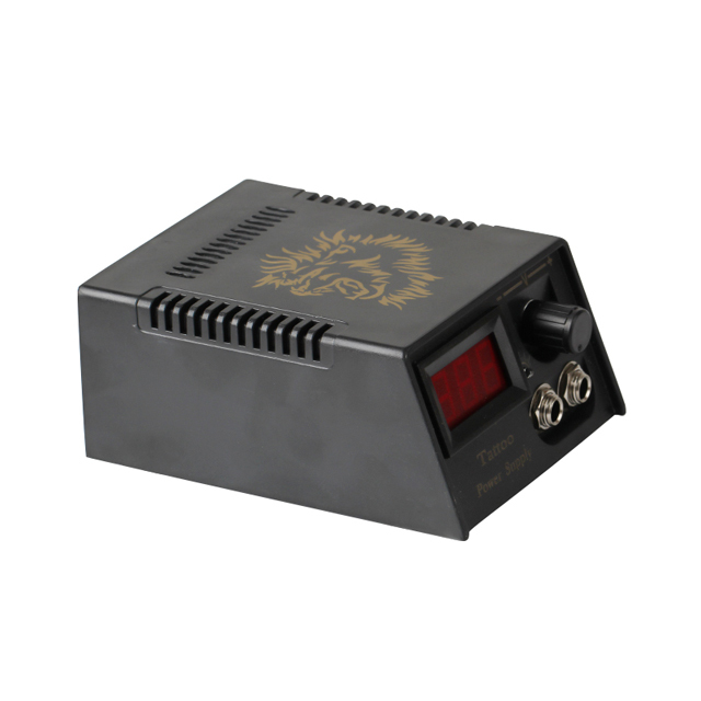 Newest Style Lion Head LCD Tattoo Power Supply Professional Digital Dual Black Tattoo Power Supply For Tattoo Machine